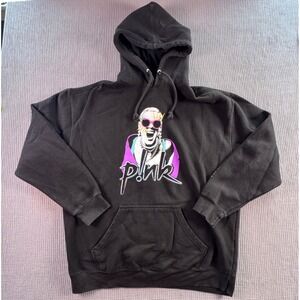 Pink Summer Carnival 2023 Tour Black Hoodie Sweatshirt Size XXL 2XL Unisex
